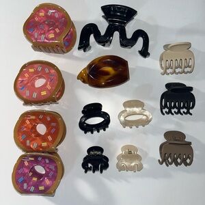 Misc pack of hair clips accessories 13 pack